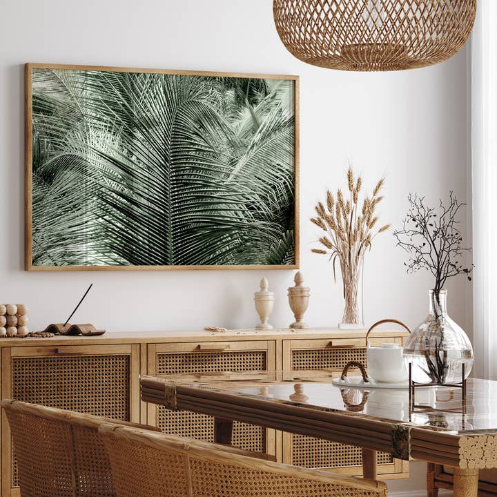 Palm Tree Boho Wall Art for wholesale by Veni Etiam Photography