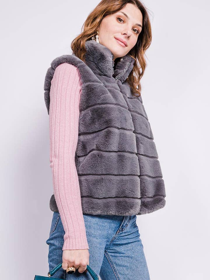 LIL' MOON - Wholesale Outerwear Vest - Women's - Vest #25511728