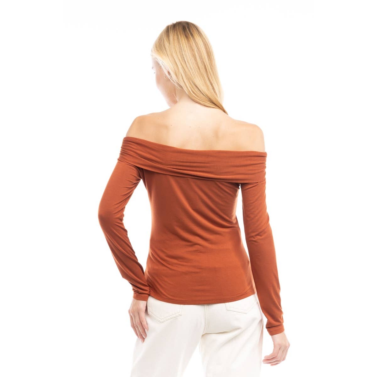 Naked Zebra - Wholesale Blouse - Dames - Blouse met open schouders en knoopsluiting8