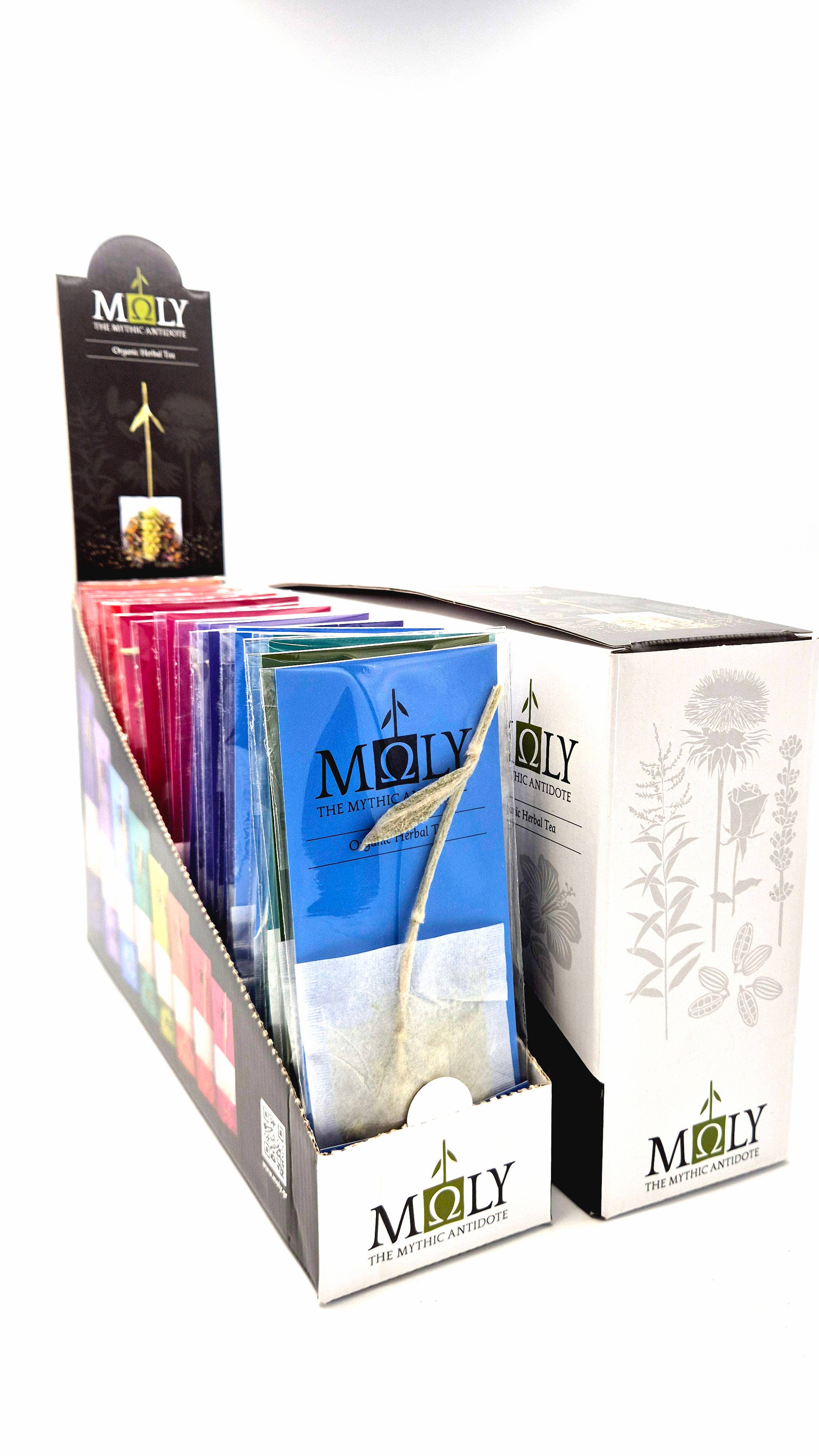 Moly the mythic antidote - Vente Présentoir de commerçant - Nourriture et boissons - Sélection de tisanes Tea lover Café – Énergie, Digestion...2