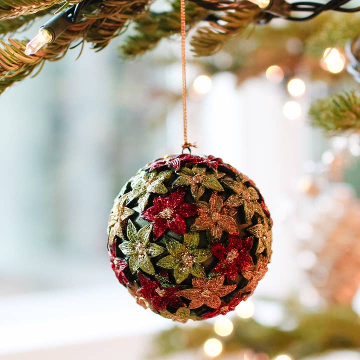 3" Stargazer Ball Ornament (Trad. Green) for wholesale by Dekorasyon Gifts Decor