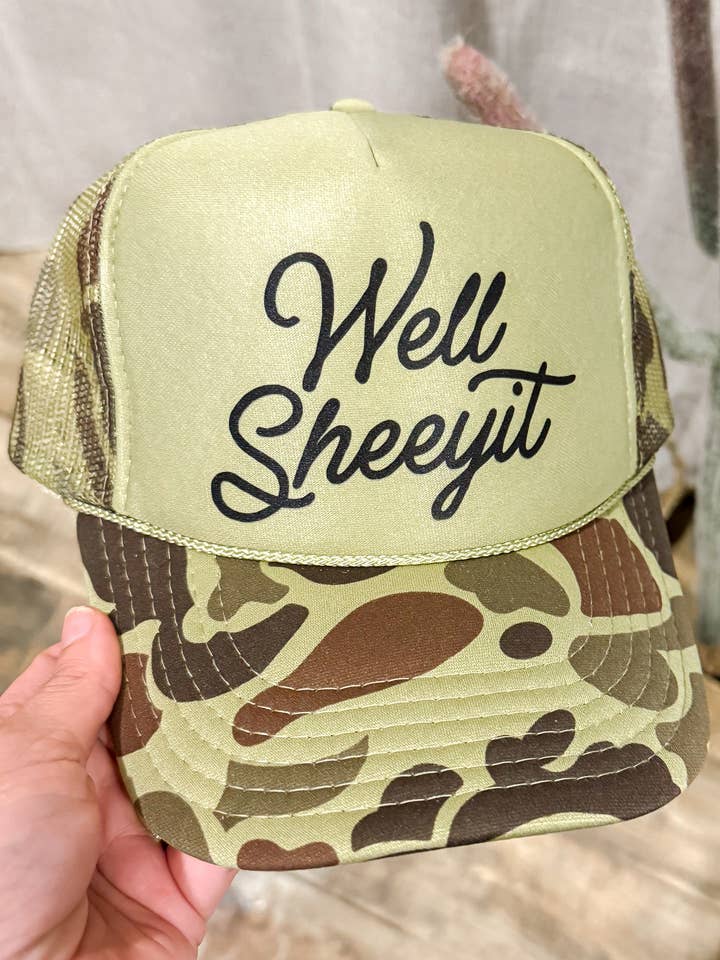 Well Sheeyit Trucker Hat for wholesale by The Prickly Five