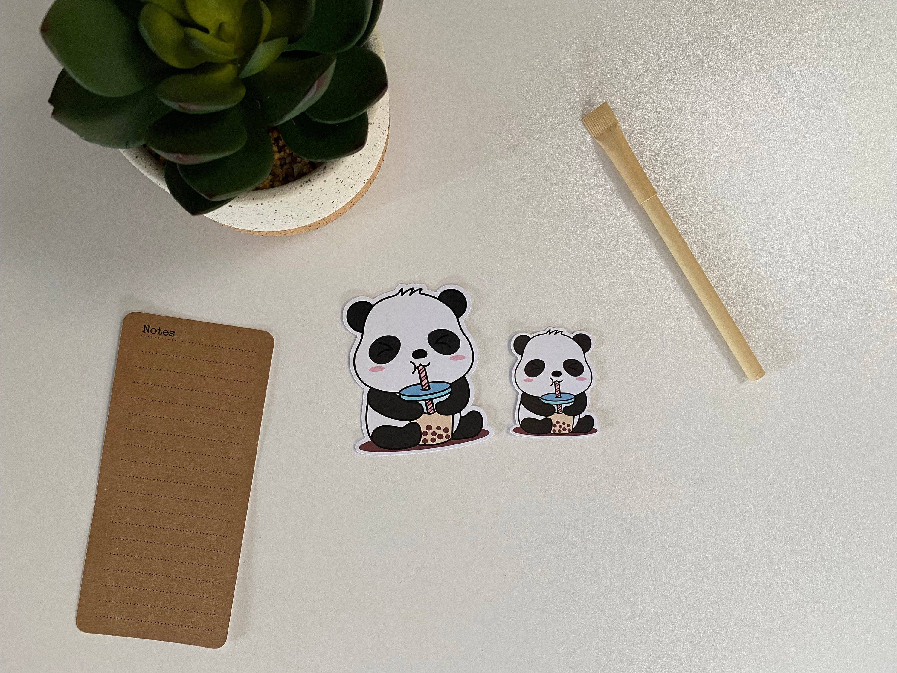 Fig Tree Works - Wholesale Sticker - Panda Boba Vinyl Sticker2