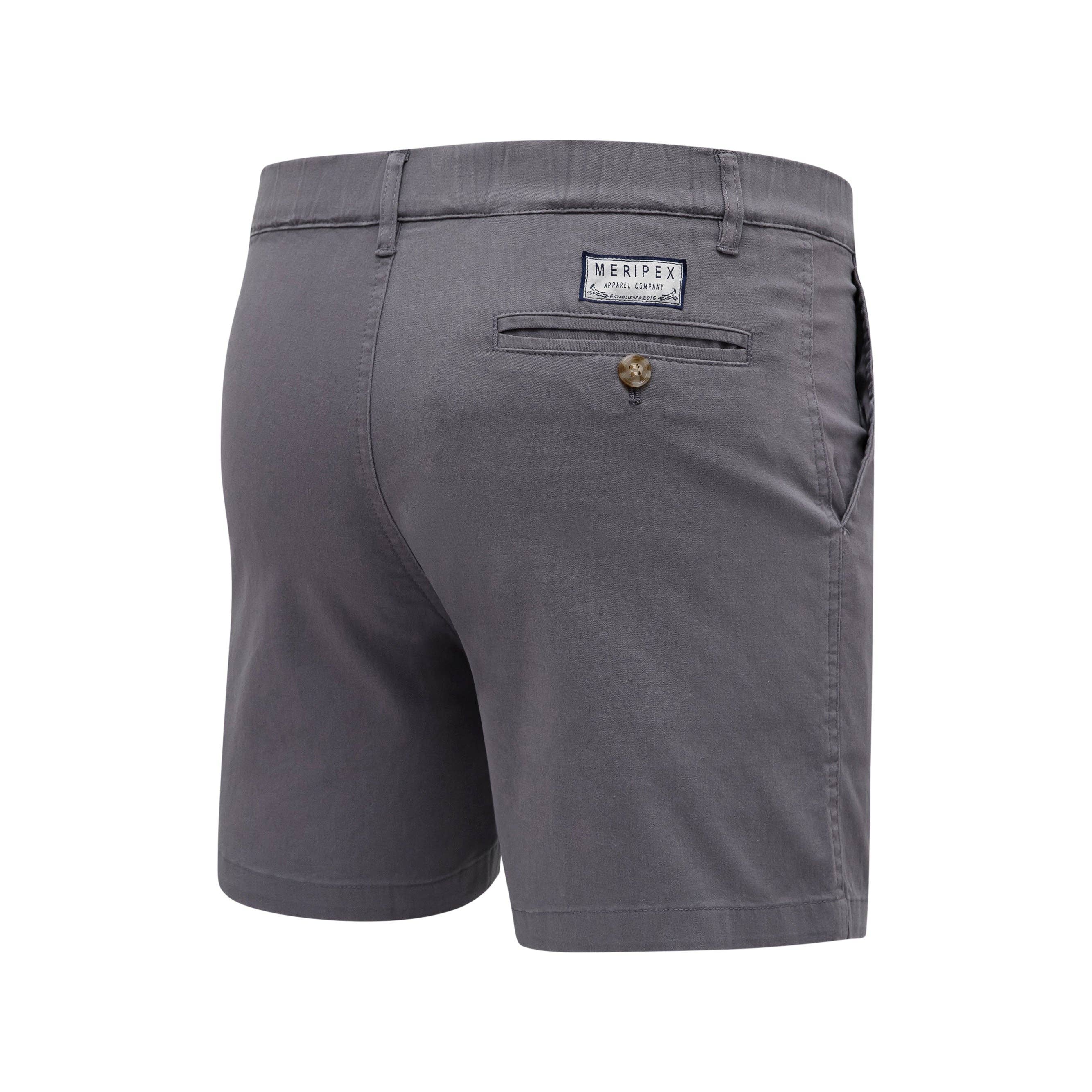 Meripex Apparel - Wholesale Shorts - Men's - Charcoal 5.5" (STRETCH)3