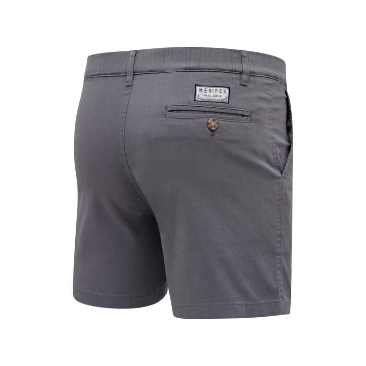 Meripex Apparel - Wholesale Shorts - Men's - Charcoal 5.5" (STRETCH)3