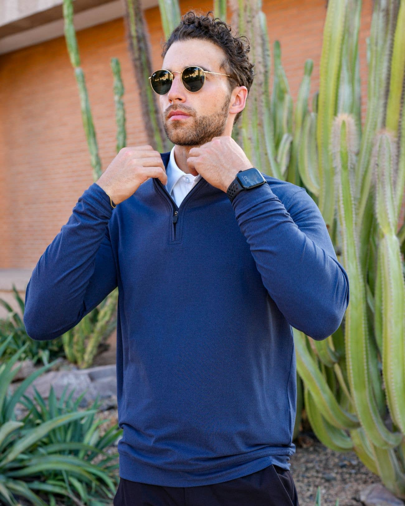 USA Palm – Polo - Homem por atacado – Fecho de 1/4 Mesclado28