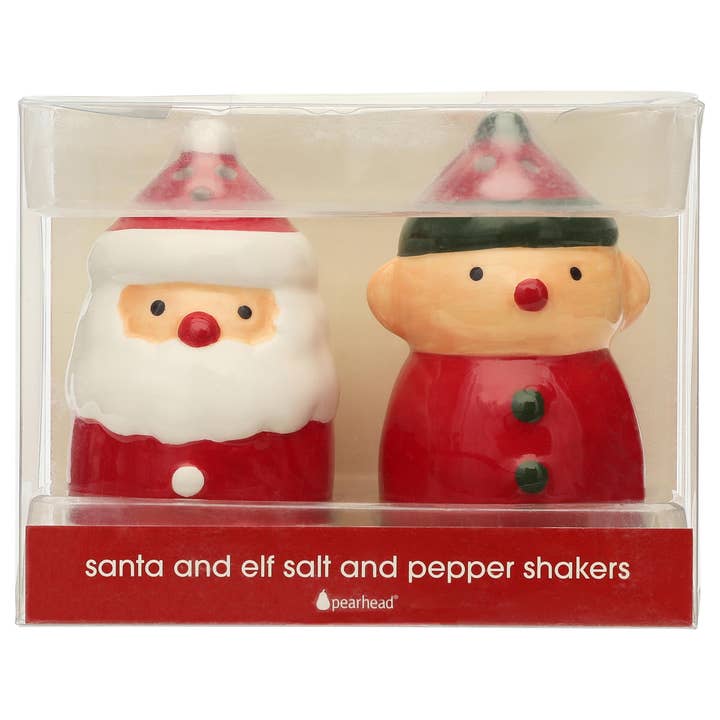 Pearhead - Vente Ensembles salière et poivrière - Set de Noël avec salière et poivrière Santa & Elf4