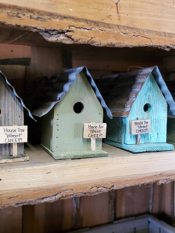 House For Wrent Wren Birdhouse (SM27) for wholesale by Flying Heart Threads