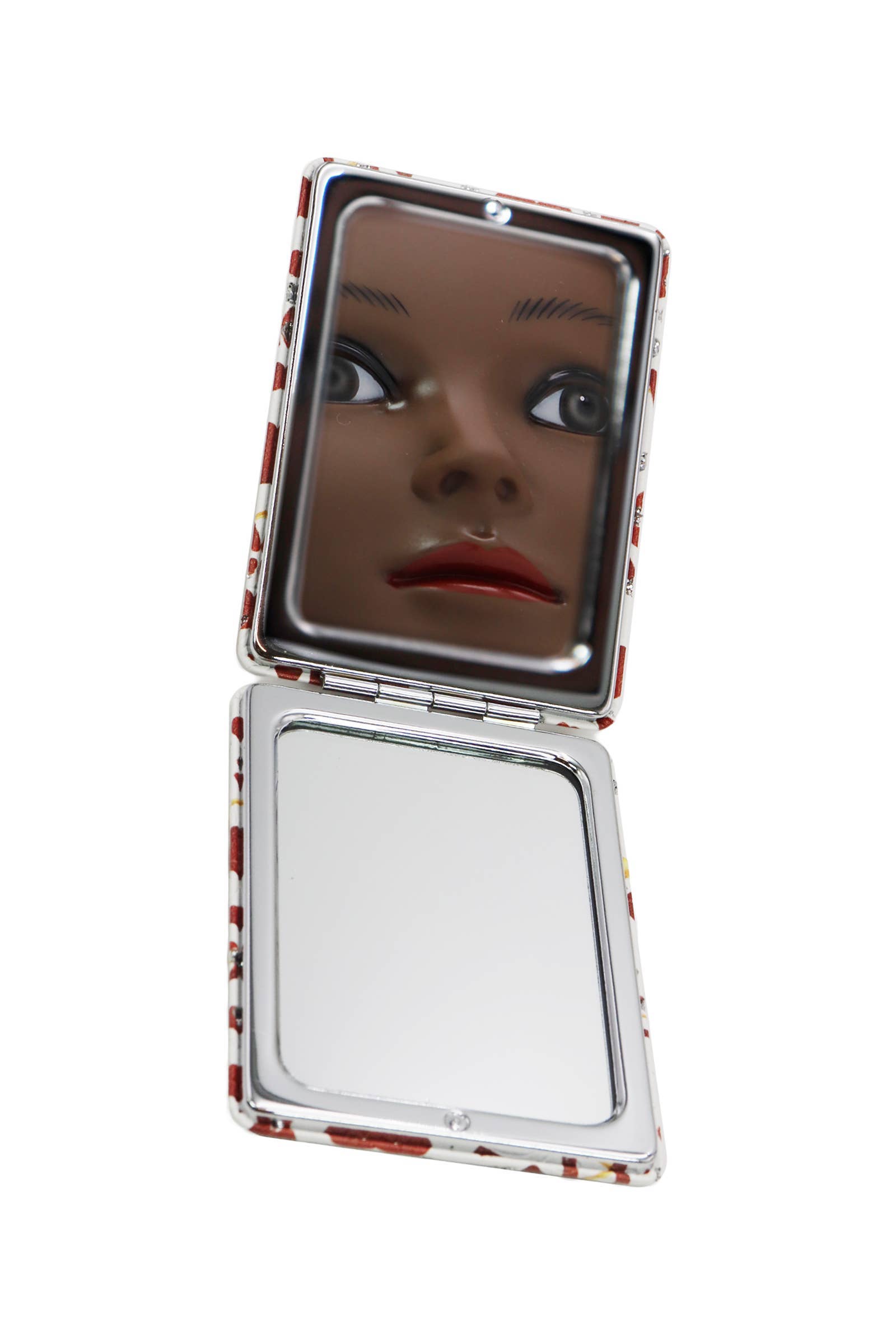 ASSORTED Love Heart Glitter Makeup Mirror - 12 Pcs for wholesale on Faire5