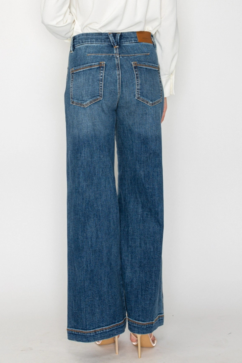 ARTEMIS VINTAGE - Wholesale Jeans - Women's - RELAXED HIGH RISE PALAZZO JEANS3