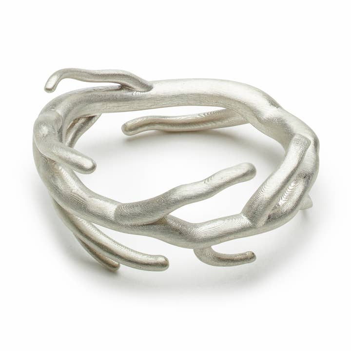 Sterling Silver Twig Inspired Band Ring for wholesale by Courtney Reckord Jewelry