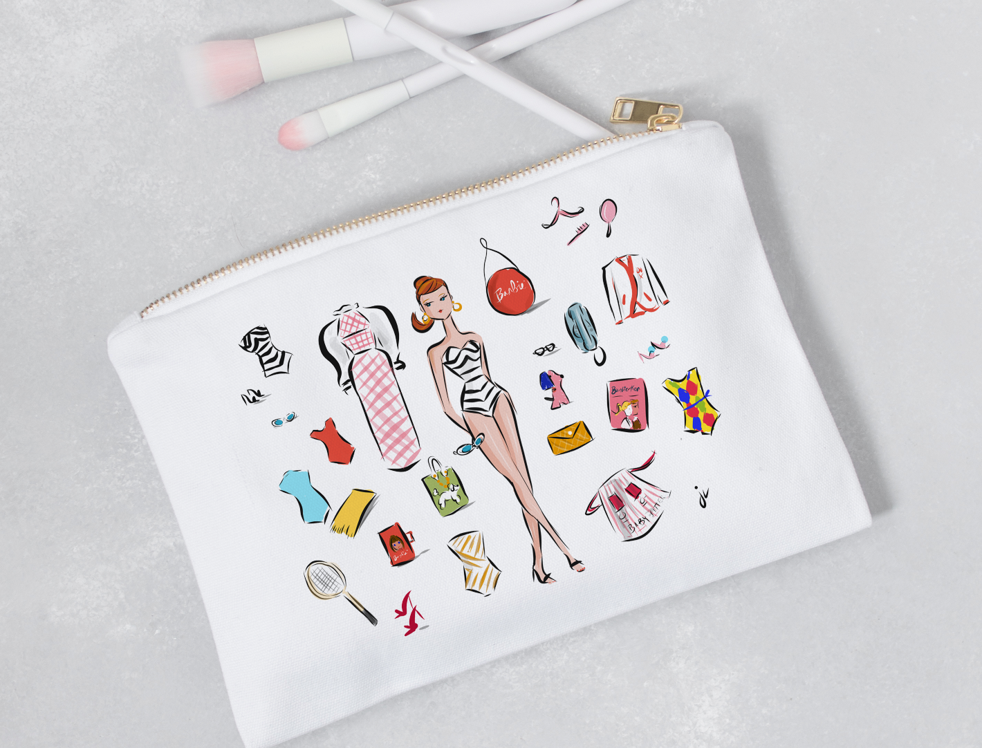 Jennifer Vallez - Wholesale Coffee Mug - Barbie Love - mug, travel mug tote & cosmetic pouch (sold separately - choose from dropdown)3