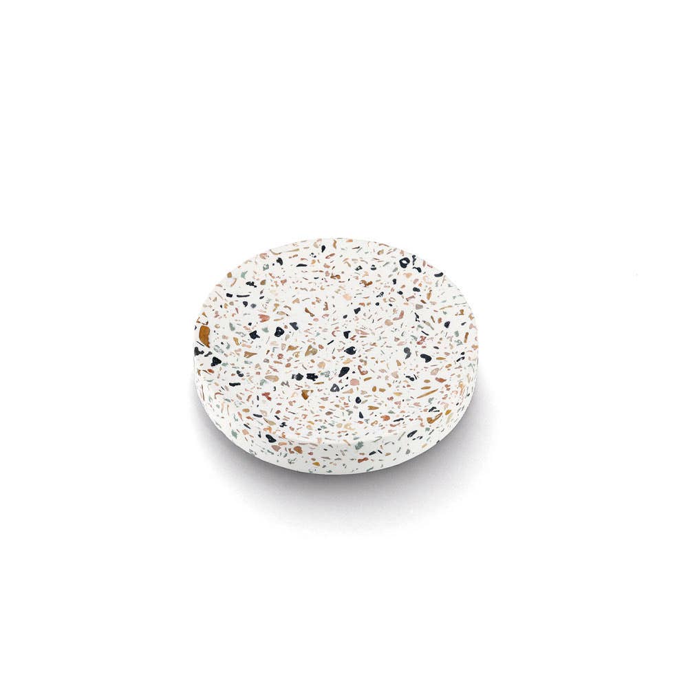white Soap dish "Terrazzo", cement for wholesale on Faire3