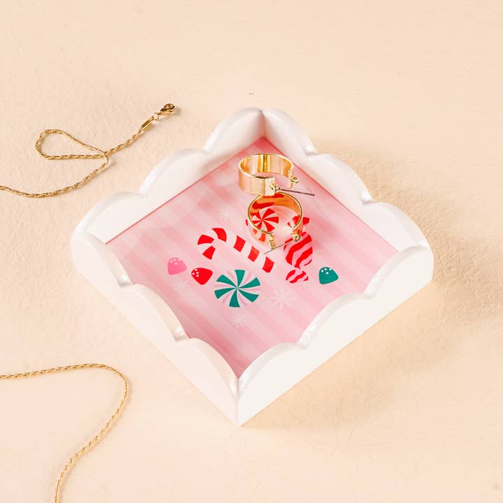 Scallop Trinket Tray-Sugar Rush for wholesale by The Darling Effect