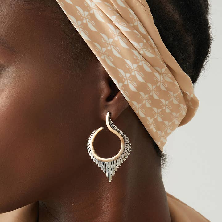 AVENS – Engroshandel Hoops – Artisan Design 18k guldbelagt sterlingsølv øreringe