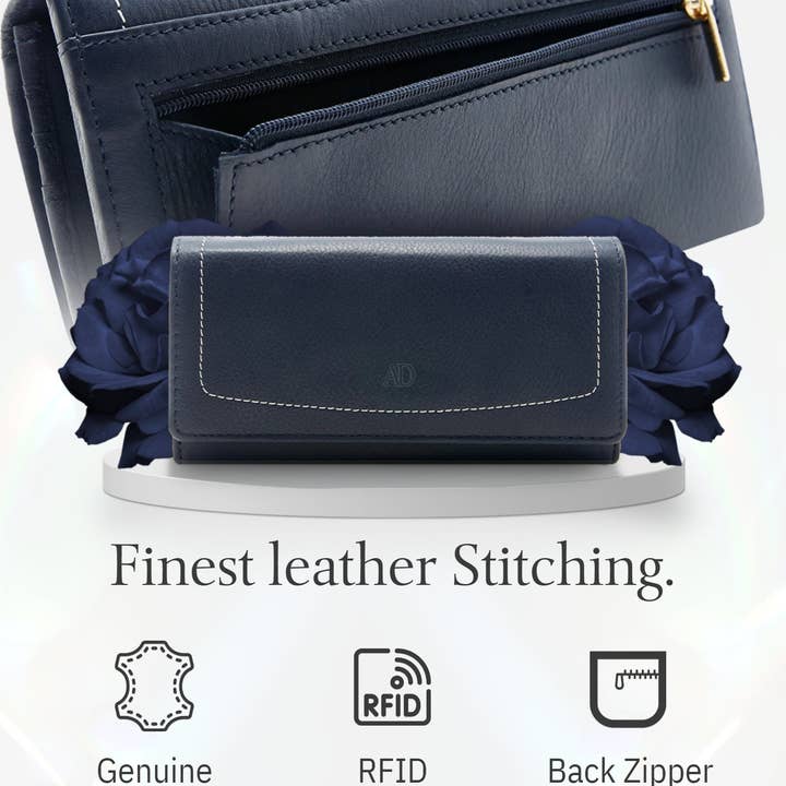 Access Denied Accessories - Wholesale Wallet - Women's - Accordion Clutch Wallet for Women Removable Checkbook Holder8