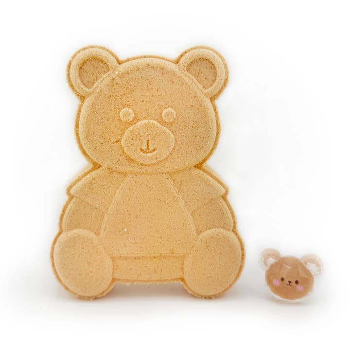 NATURAL Teddy Bear PRIZE Bath Bomb for wholesale by Sweet Bath Co