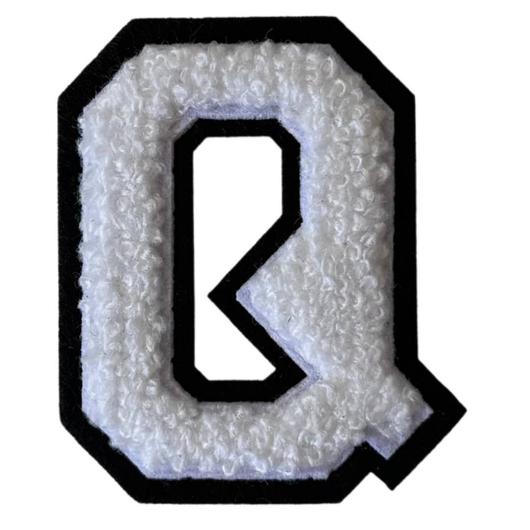 Patch Points - Wholesale Patch - White & Black  Varsity Letter  Sticker & Iron On20
