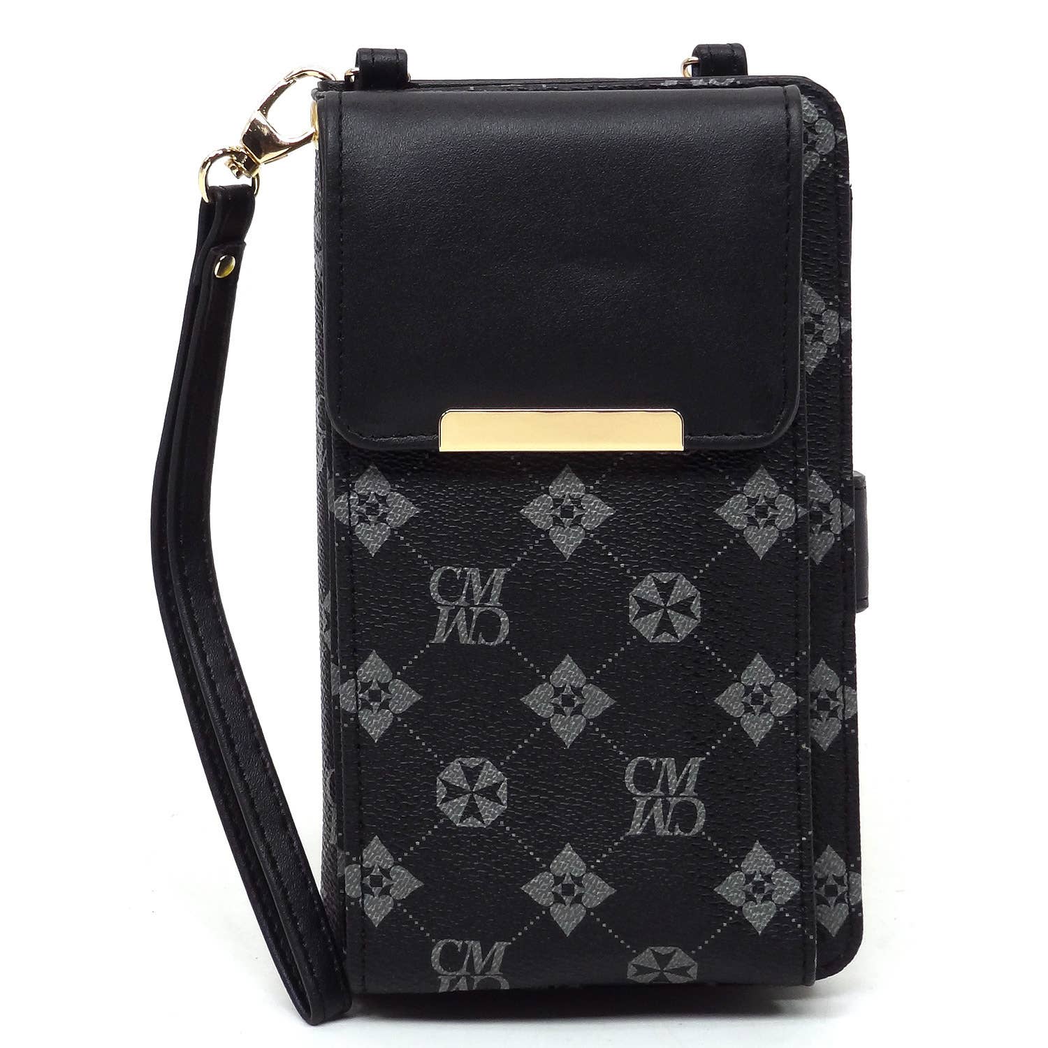 M&M HANDBAGS, LLC. - Wholesale Phone Wallet - Women's - CM073  Monogram Bifold Wallet Crossbody Cell Phone Case1