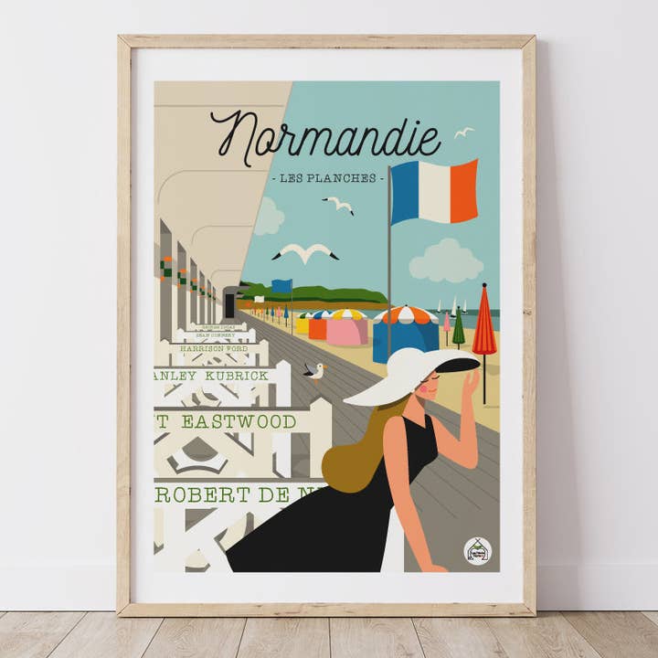 Cartel NORMANDY – Les Planches para venta al por mayor de Les Petits Yéyés