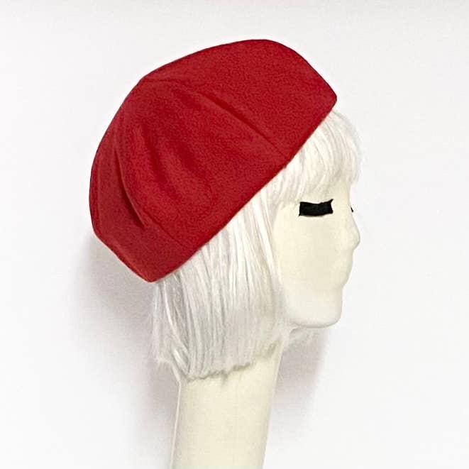 Bella Starr – Boina - Mulher por atacado – Chapéu de boina de lã vermelha1