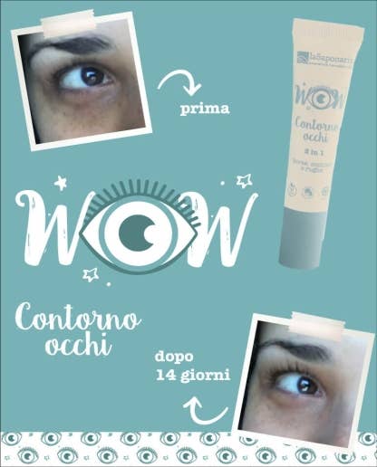 La Saponaria - Wholesale Eye Cream/Gel - Wow Eye Contour Cream 3 In 1 (15 ml)3