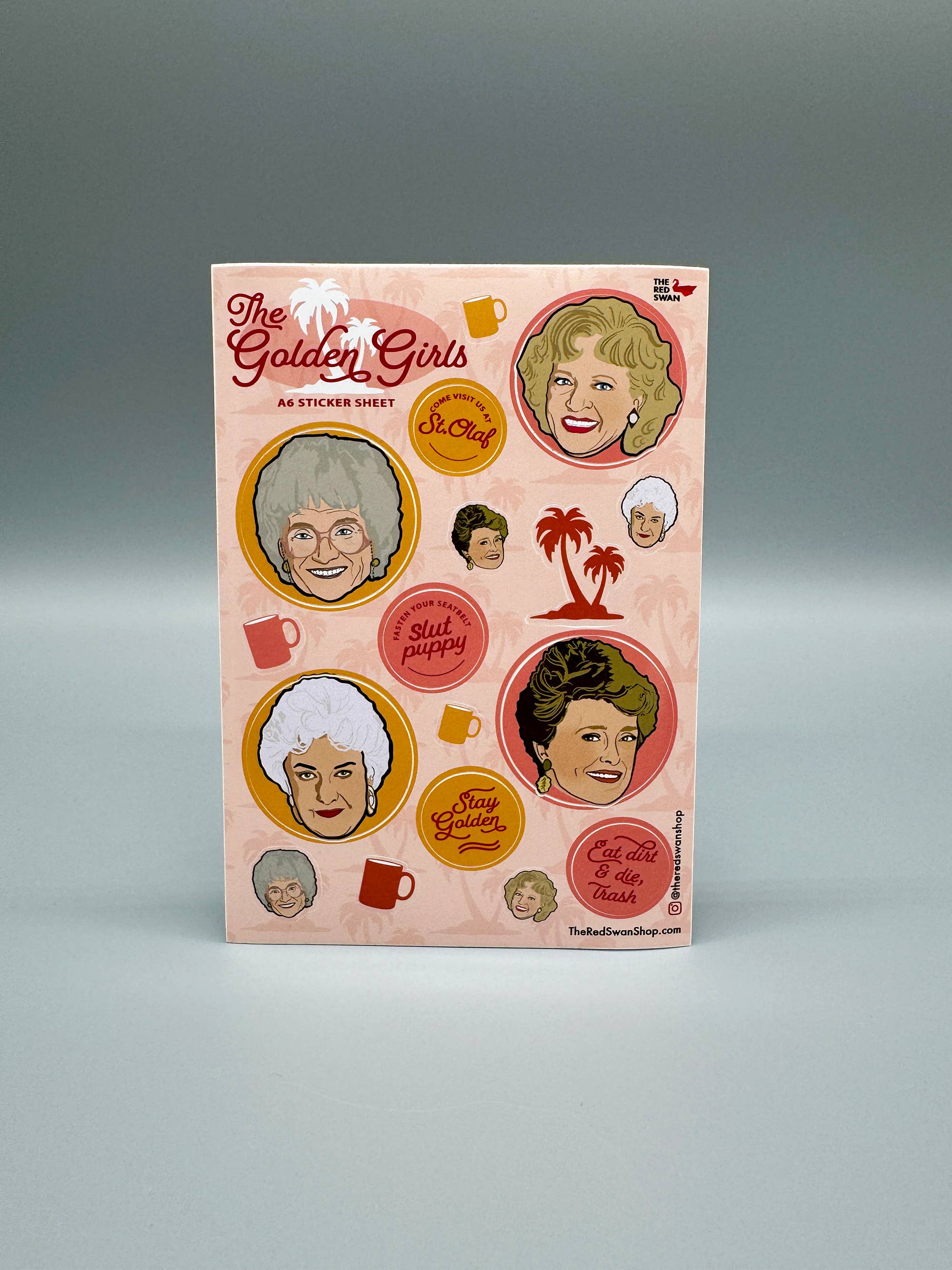The Red Swan Shop - Wholesale Sticker - Sticker Sheet - The Golden Girls6
