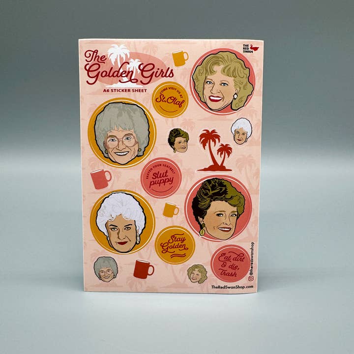 The Red Swan Shop - Wholesale Sticker - Sticker Sheet - The Golden Girls6