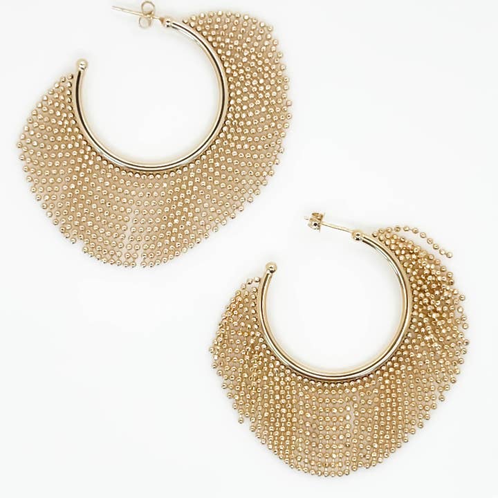 Fergie Beaded Hoop Earring for wholesale by Rand Design