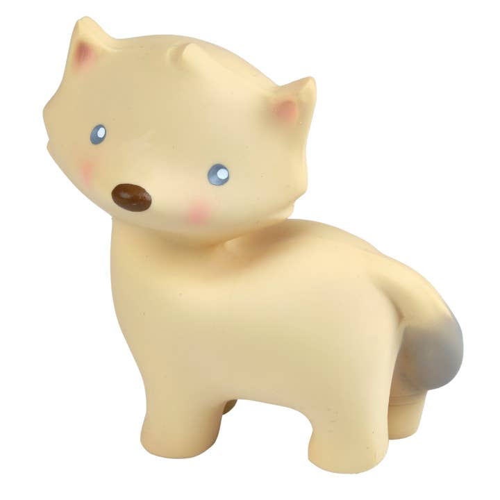 Tikiri Toys LLC - Wholesale Bath Toy - Baby - Arctic Fox Organic Rubber Teether, Baby Rattle & Bath Toy3