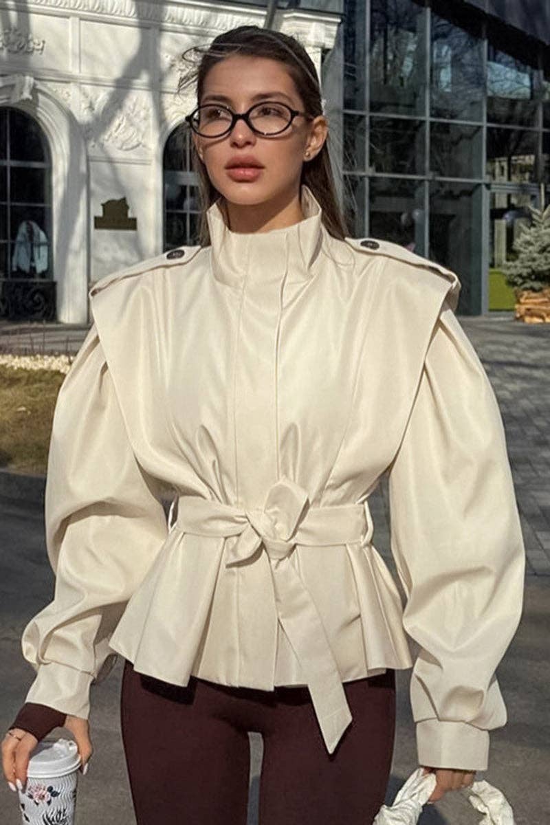 Mccolin - Wholesale Blazer - Women's - Elegant Belted Blazer Jacket7