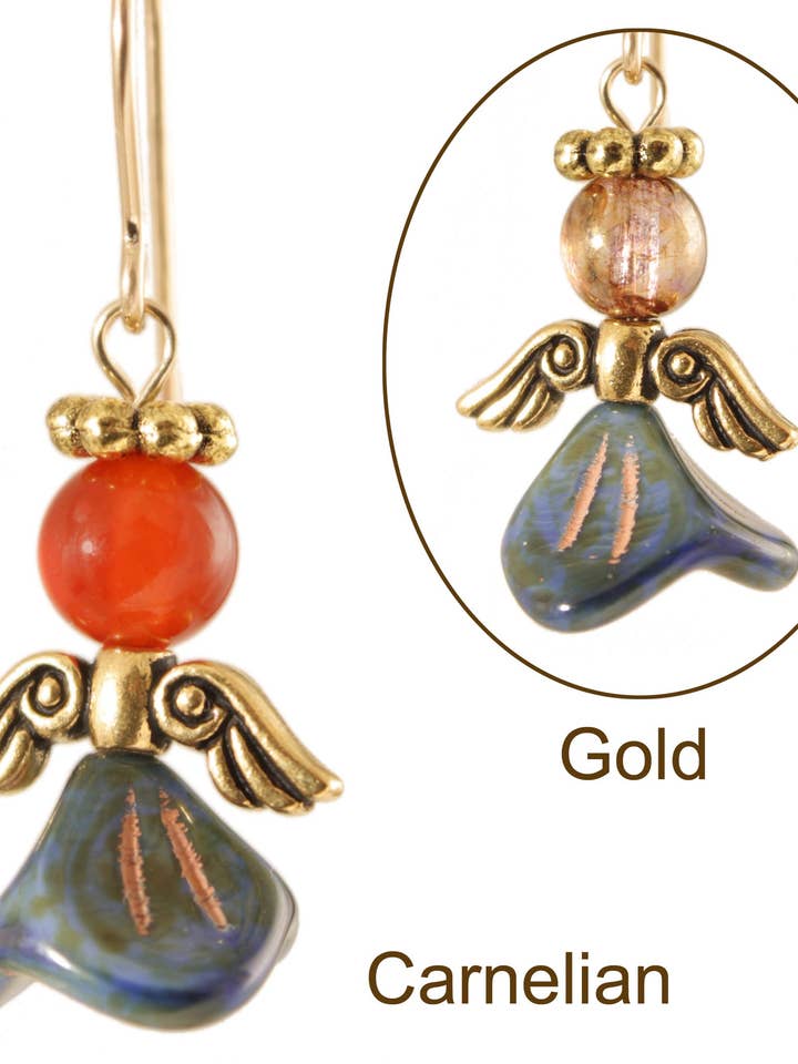 Angels of Abiding Hope Earrings - 14k Goldfilled for wholesale by Ardent Designs