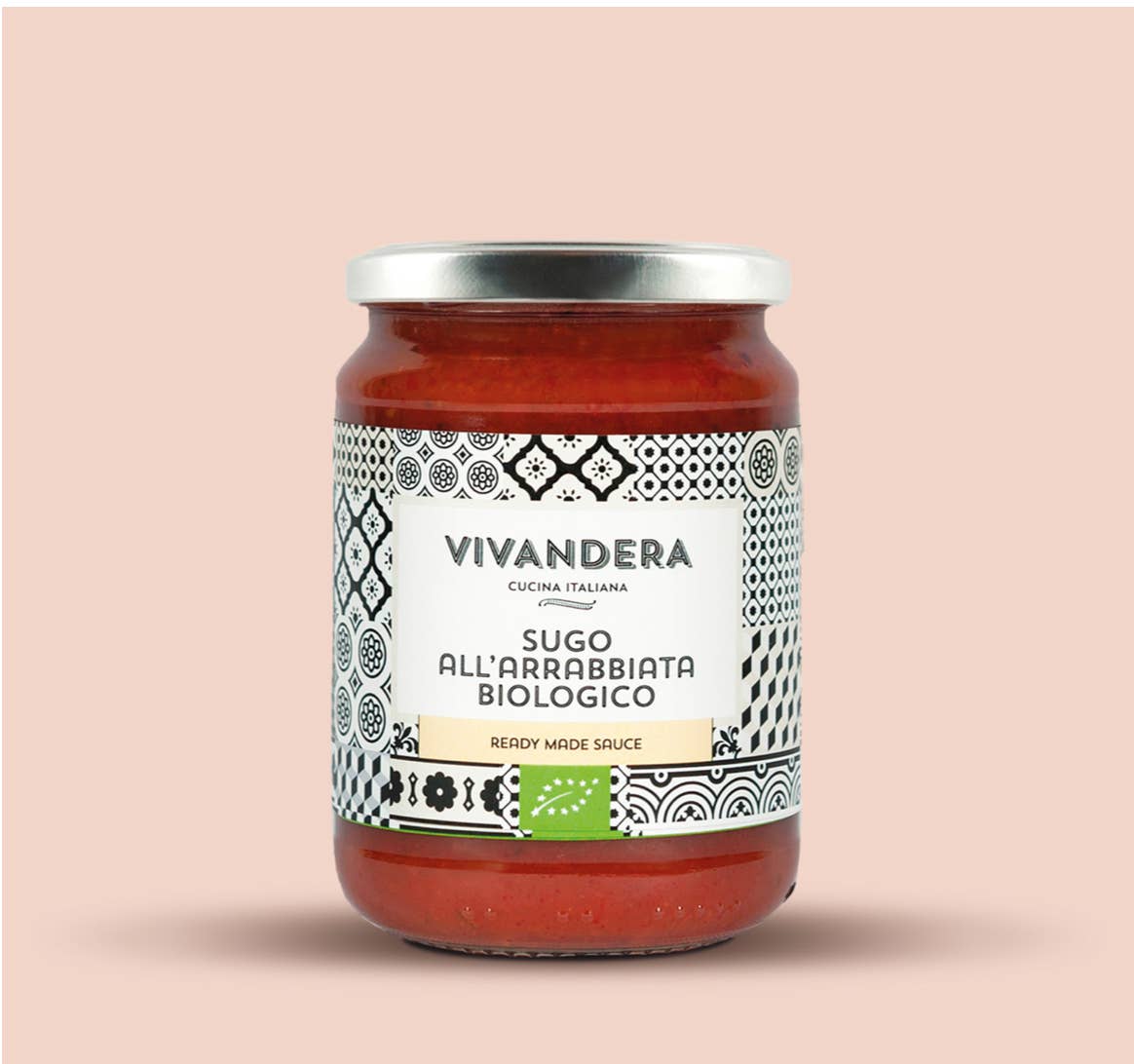 Sky X Vivandera - Vente Sauces pour pâtes - Sauce arrabbiata biologique