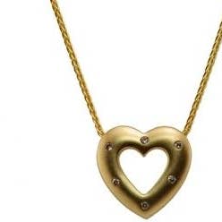 14K Yellow Gold Diamond Heart Pendant for wholesale by NYMAN JEWELERS