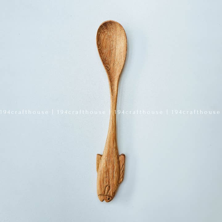 Fish-Shaped Handle Wooden Spoon - Kitchen Serving Utensils for wholesale by 194 Craft House