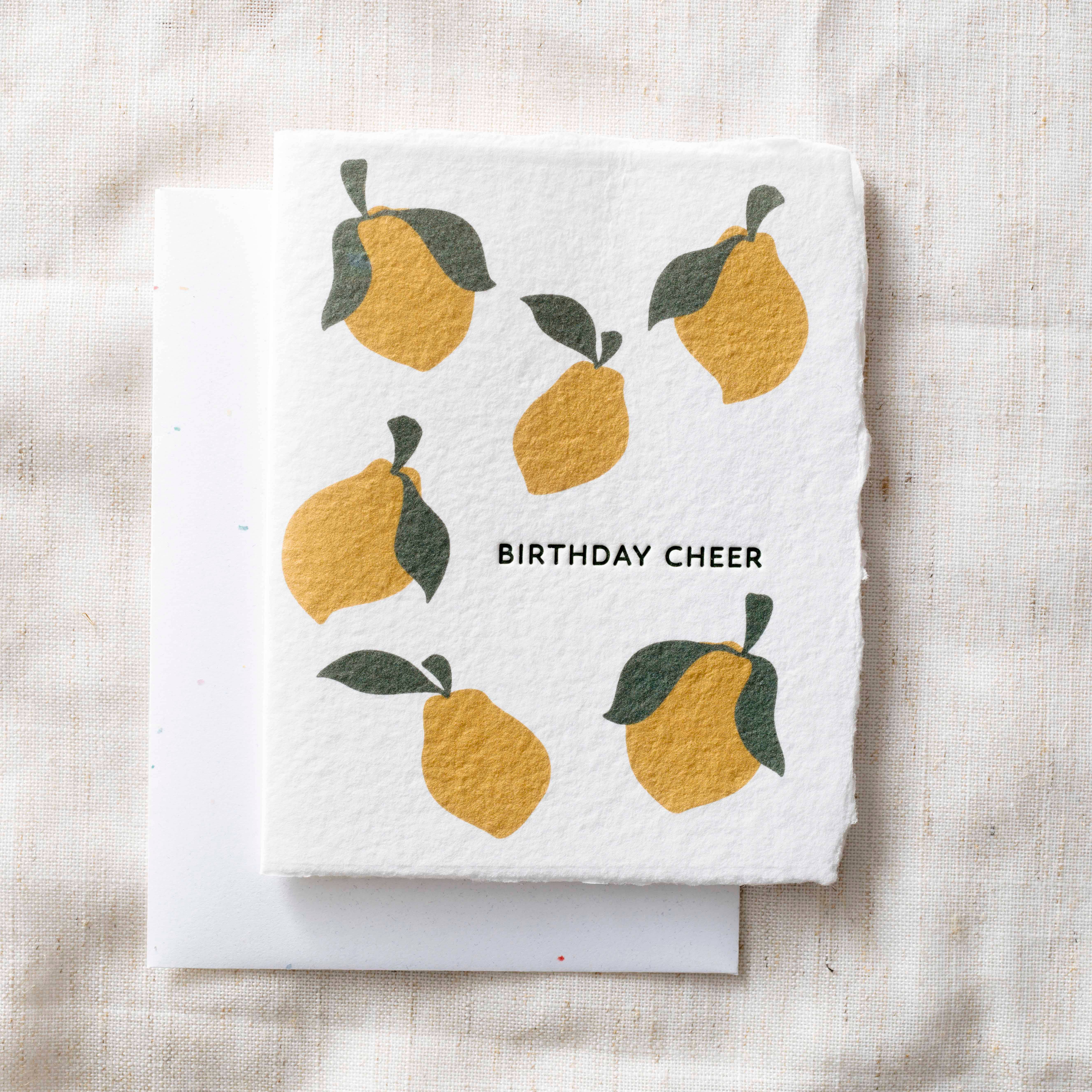 Paper Baristas – wholesale Birthday card – Lemon Birthday Cheer | Eco-Friendly Fair Trade Greeting Card0