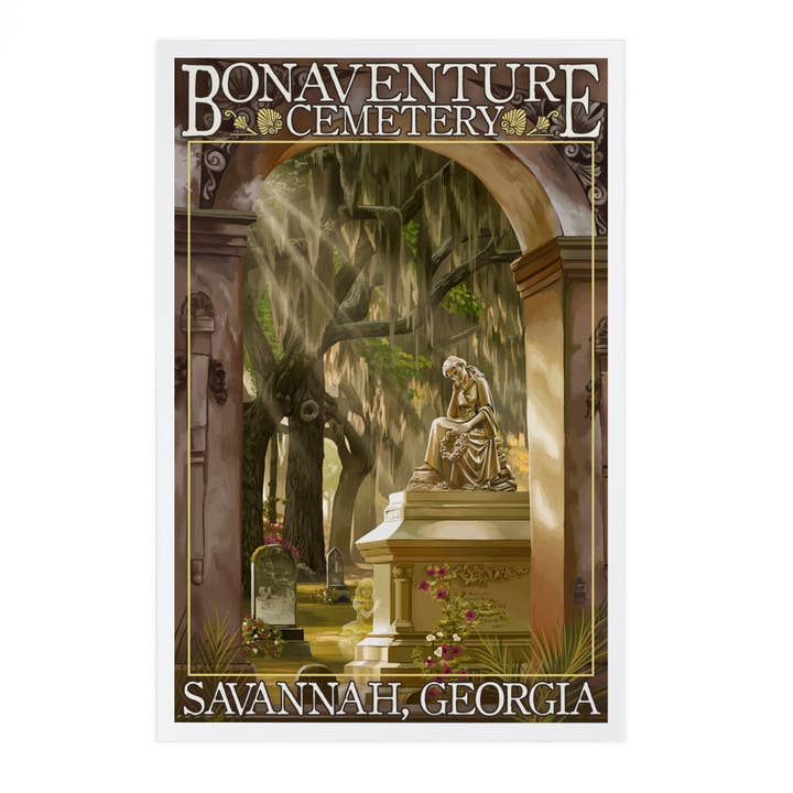 CARTOLINE PREMIUM Savannah, Georgia, Bonaventure Cemetery per la vendita all'ingrosso da parte di Lantern Press