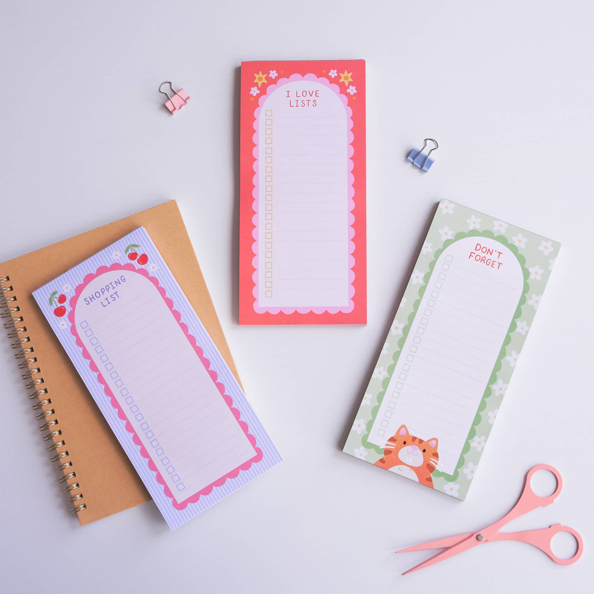 Hopscotch Paper Co. - Wholesale Notepad - Cute Cherry Shopping List Pad – 50 Pages for Easy Grocery & Task Lists5