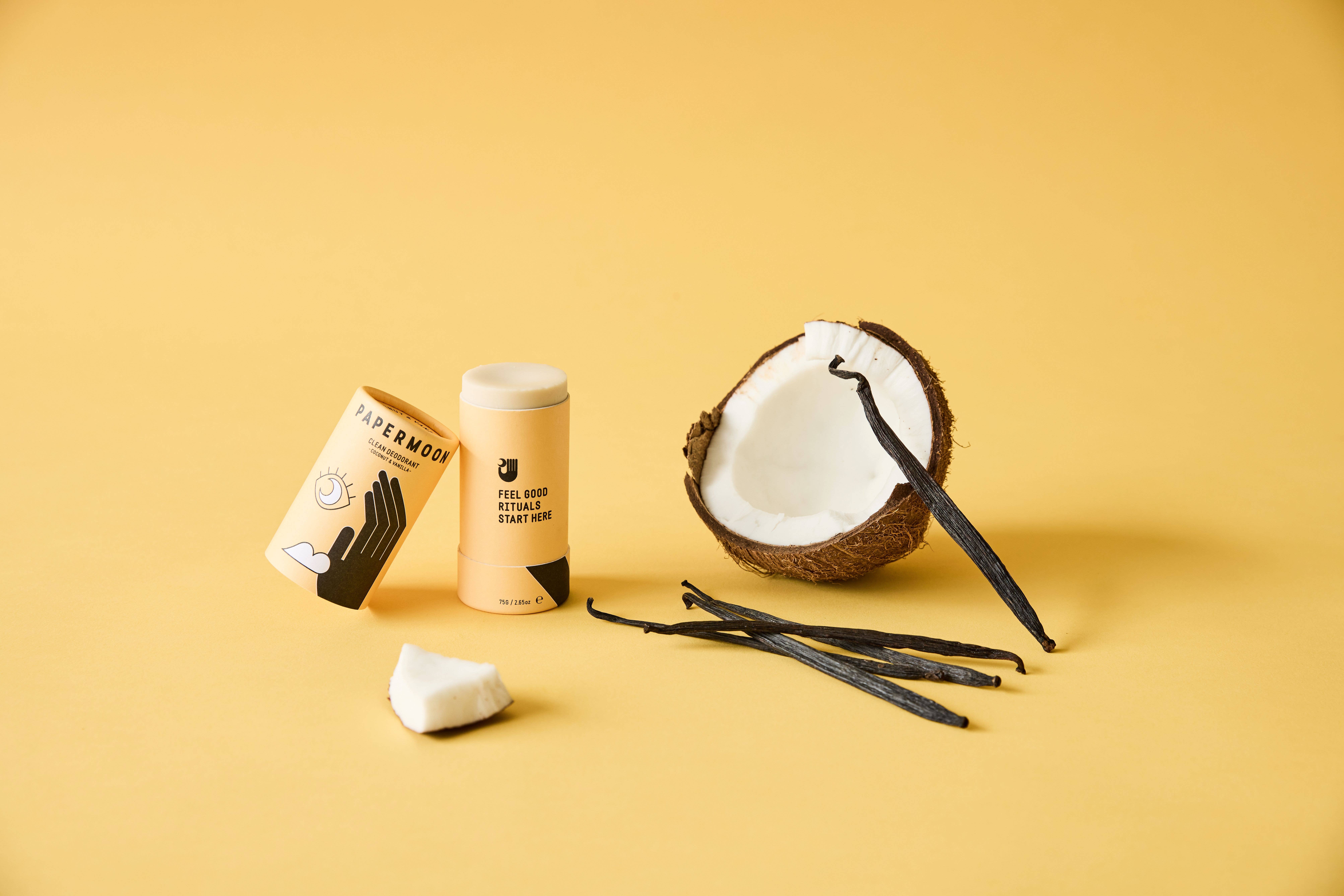 Papermoon - Vente Déodorant – unisexe - Baume déodorant noix de coco et vanille3