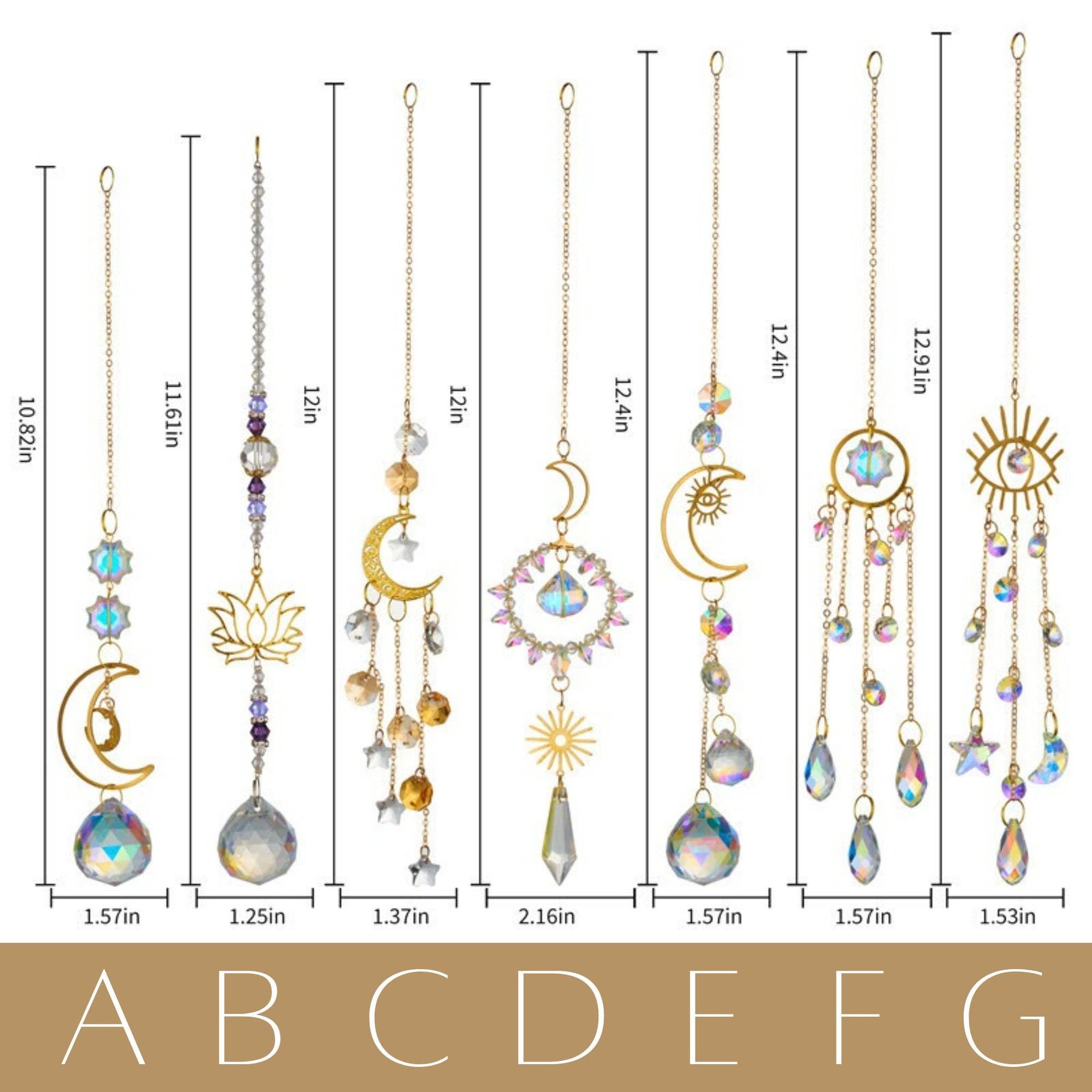 LilAryenne | Jewelry & Suncatchers (Import Fees Covered) - Wholesale Suncatcher - Whimsical Fairy Lights Hanging Suncatcher – Rainbow Prism1