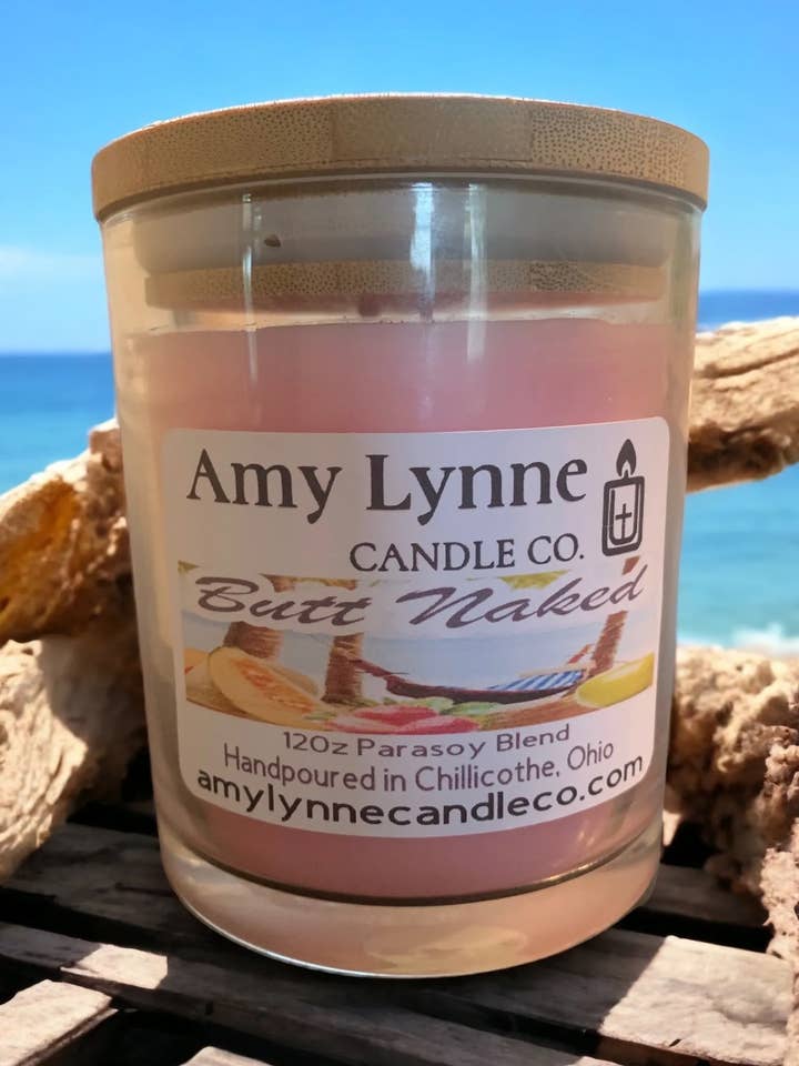 Vela Butt Naked de 12 oz para venta al por mayor de Amy Lynne Candle Company
