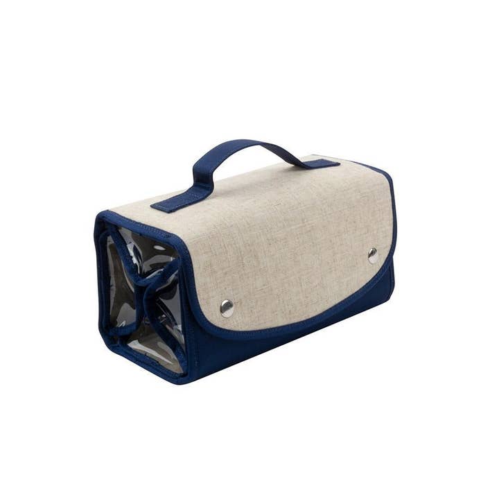 Mainstreet Collection - Wholesale Makeup/Cosmetic Bag - Linen Roll Up Cosmetic Bag