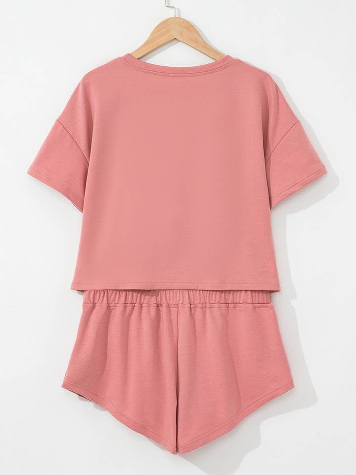 Blossom Cropped Tee and Skort Summer Set for wholesale on Faire