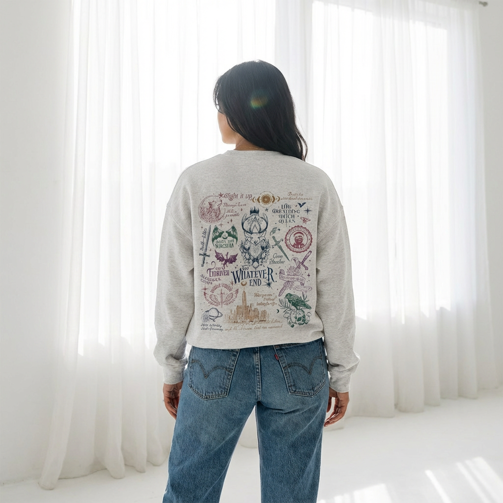 MagicMerchEmporium – wholesale Graphic sweatshirt – Unisex – SJM Worlds Collide Sweatshirt5