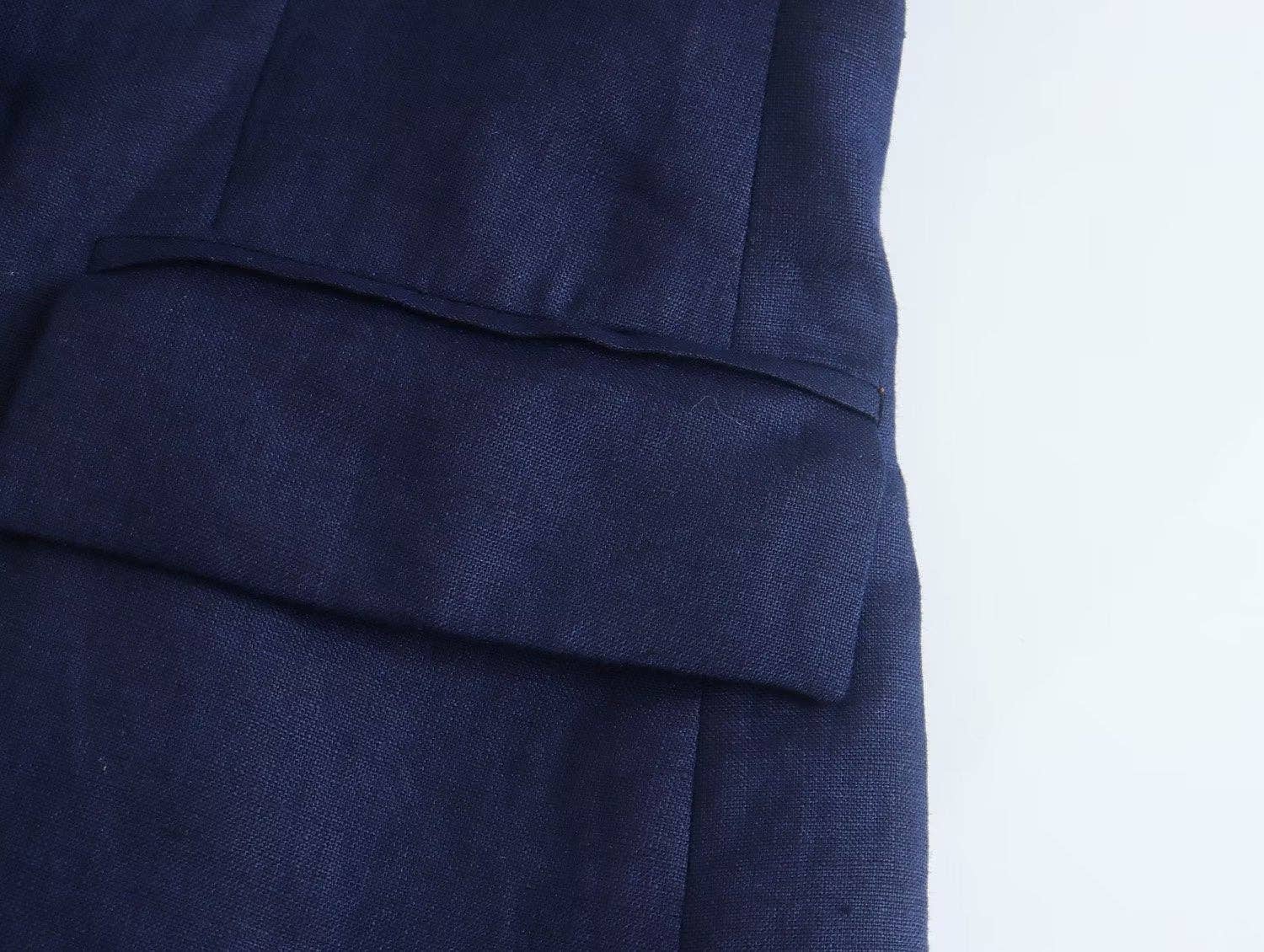 Marayn - Wholesale Suit Set - Women's - Linen Suit Set Blazer Vest and Trousers  Chic Export5