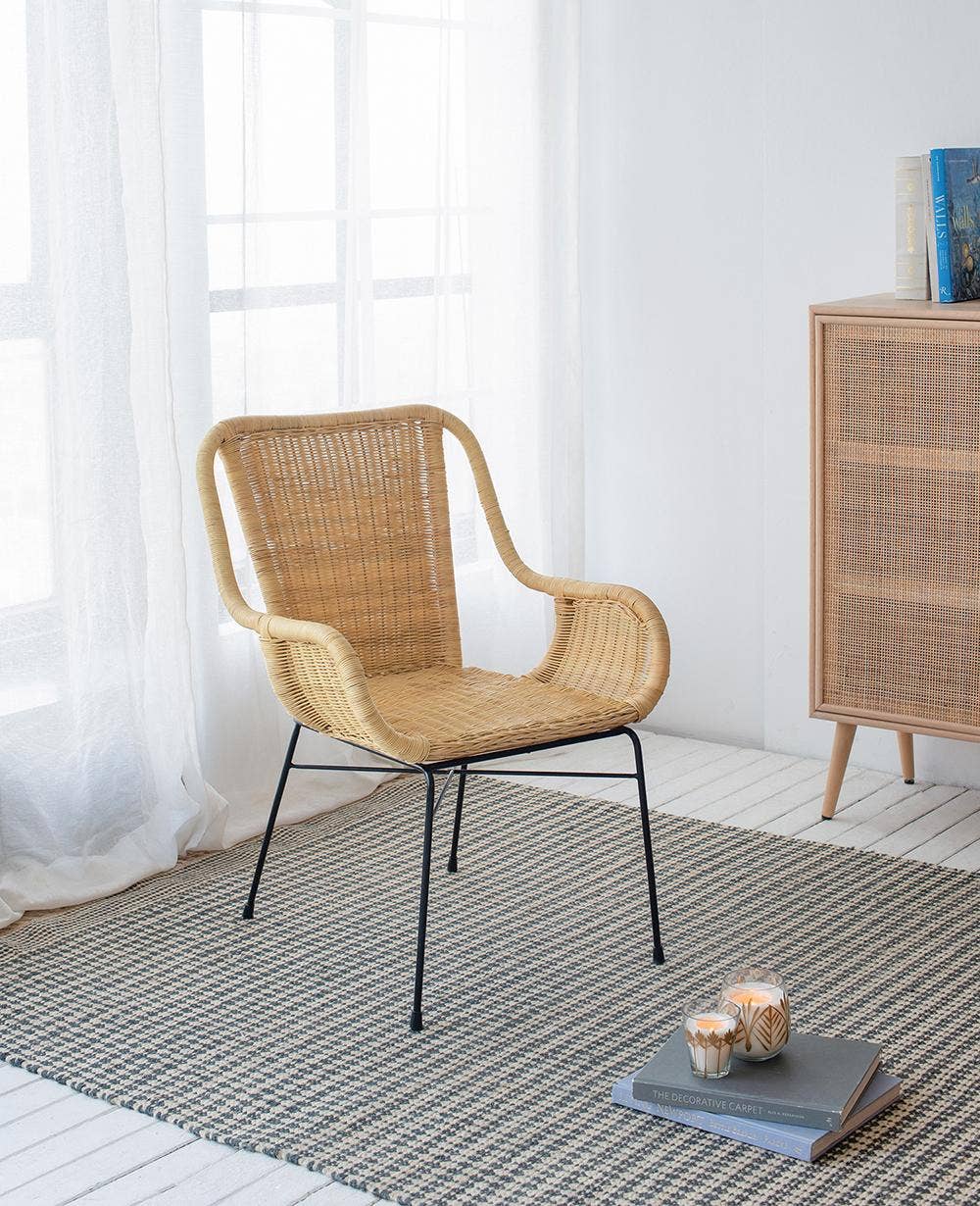 A&B Home Group Inc. - Vente Chaises - Chaise Januar 26,5x23,5x34" - Beige/Noir0