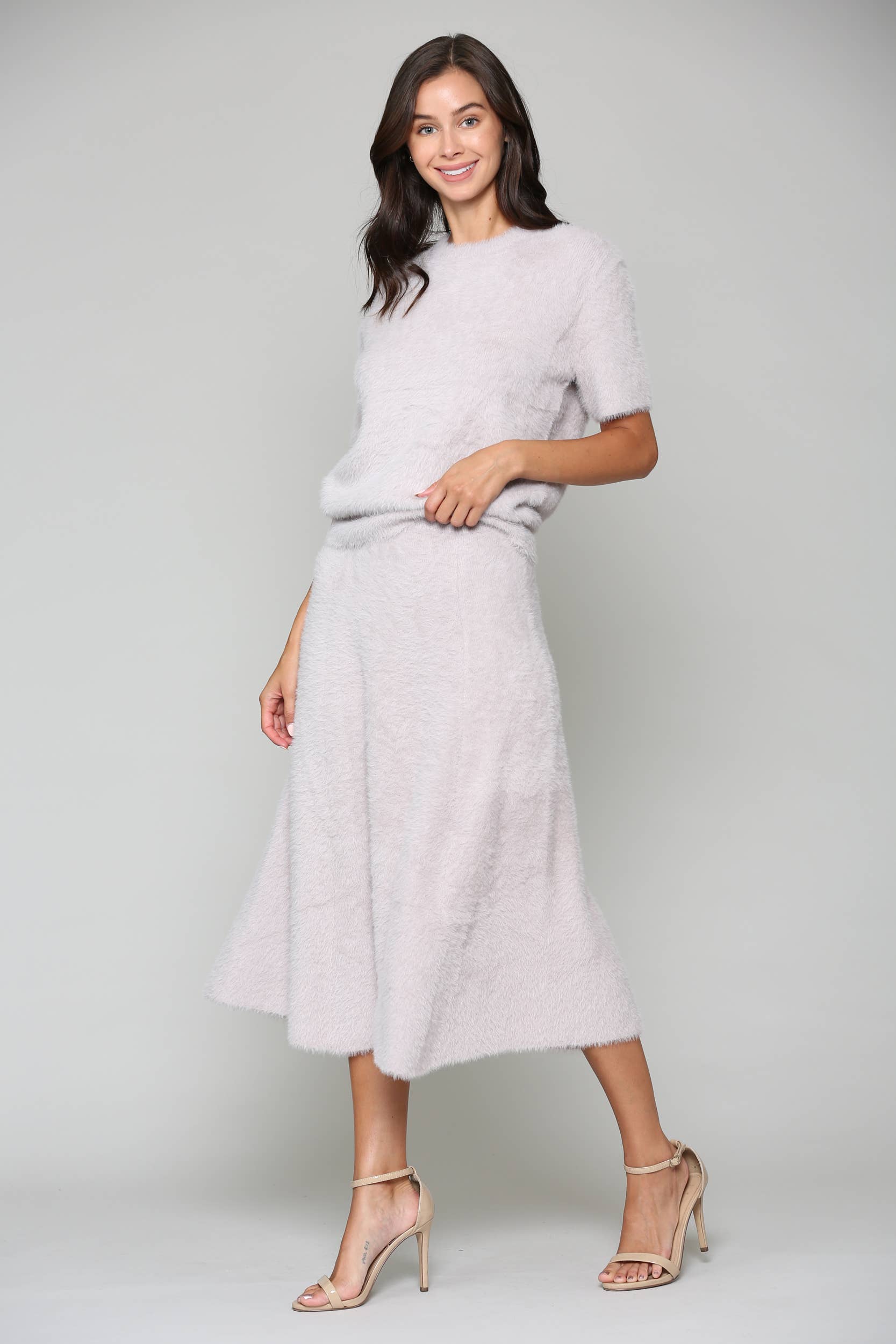 Joh Apparel - Wholesale Gebreide top - Dames - Shannon Sweater met geborstelde gebreide top3