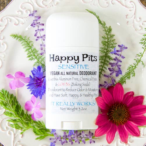 Happy Pits Sensitive - Faible teneur en bicarbonate de soude, naturel et végétalien pour la vente par Woods and Whimsy, LLC