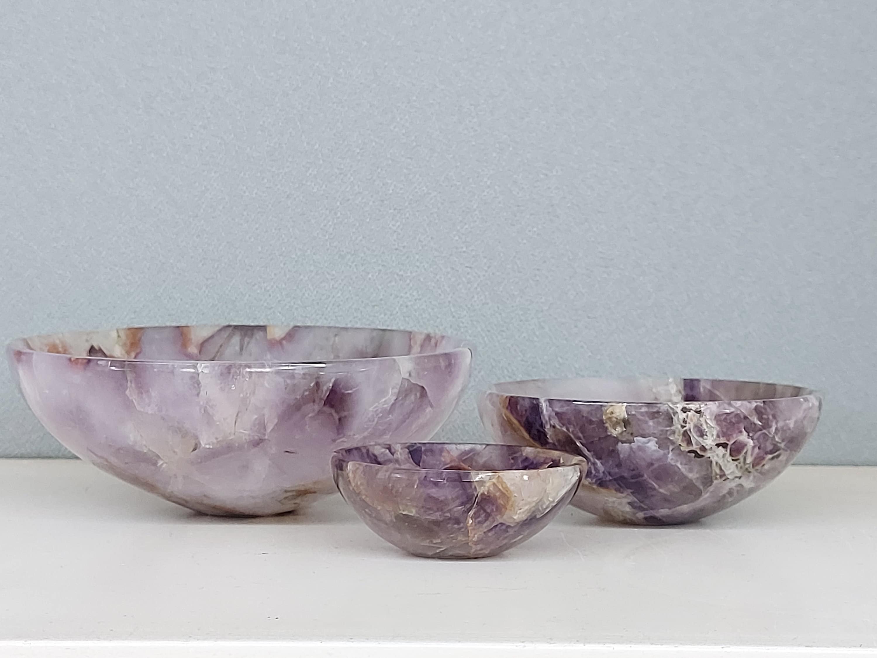 Serein Wellness - Wholesale Crystal Charging Plate - Amethyst Crystal Bowl Gemstone Charging Healing Bowl5