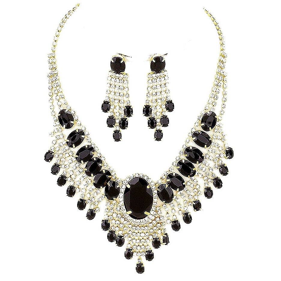 Diacly - Wholesale Jewelry Set - Bohemian Gatsby Theme Statement Necklace Set2